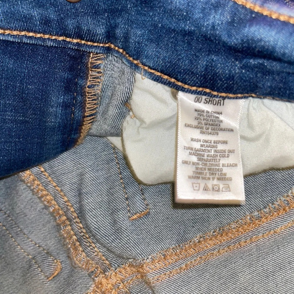 Aeropostale high rise distressed jegging 00 short - Picture 5 of 6